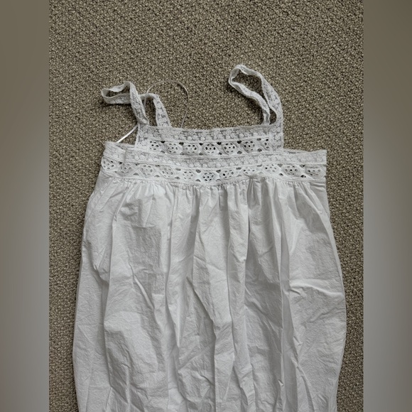 J. Crew White Lace-Trim Cotton Dress - Picture 4 of 4